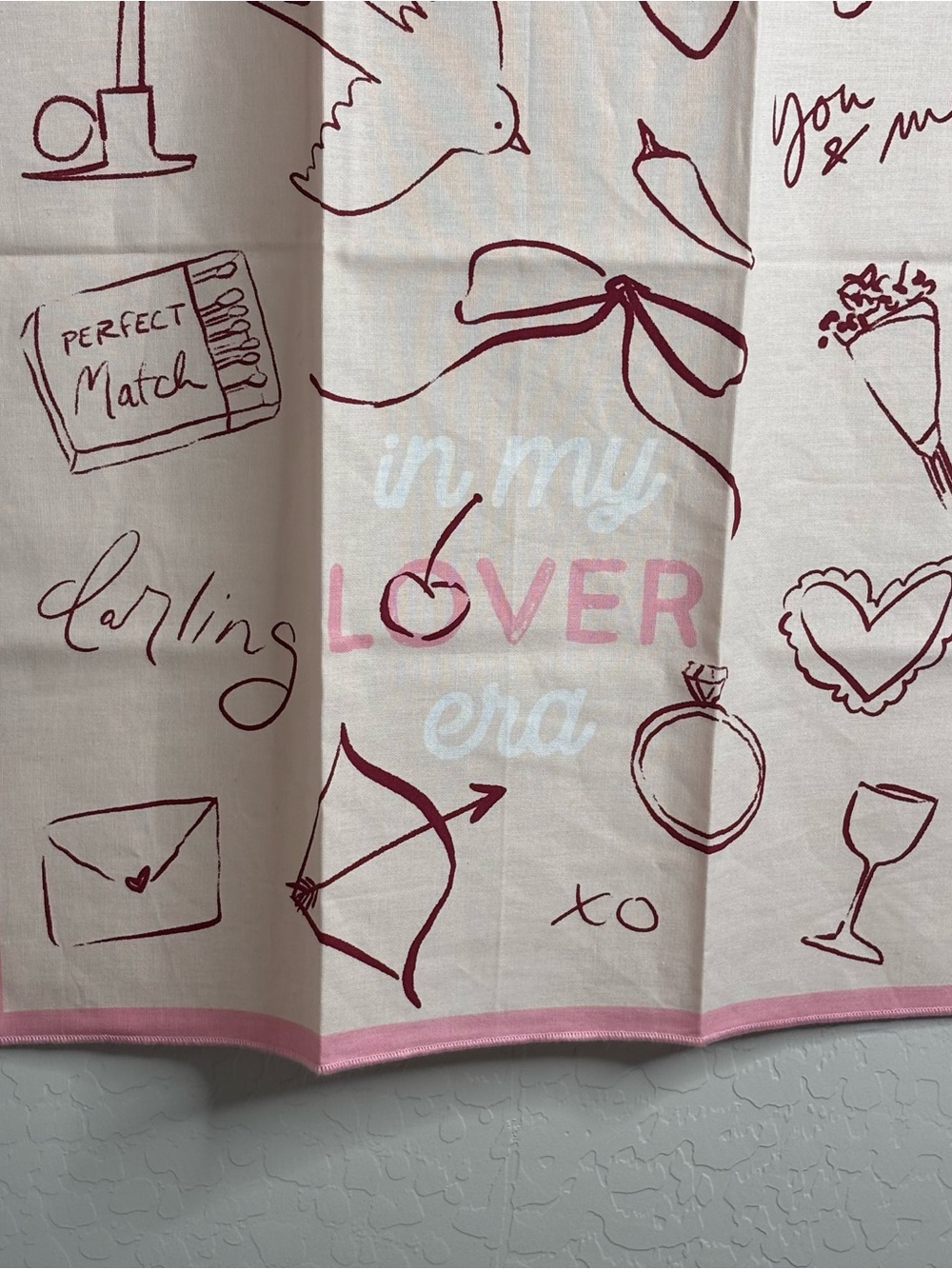 Anthropologie My Lover Era Dish Dish Tea Towel NWT 28x21. Sold Out - Picture 4 of 9